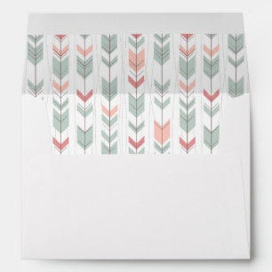 Enveloppe motif géométrique de style rétro