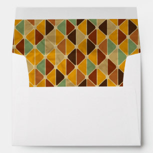 Enveloppe motif géométrique rétro 3