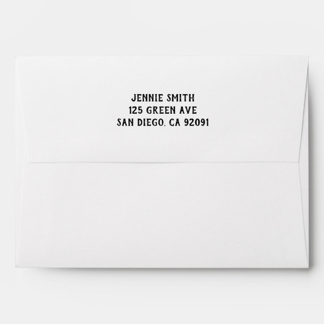 Enveloppe Motif Gold Safari (Dos (Haut rabat))