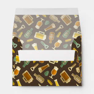 Enveloppe Motif Icônes de bière