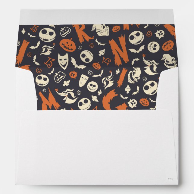 Enveloppe Motif Jeu de caractères cauchemar (Dos (Bas))