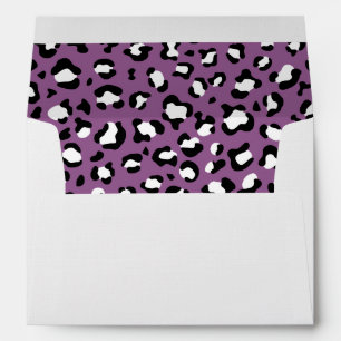 Enveloppe Motif léopard, Spots léopards, Leopard pourpre
