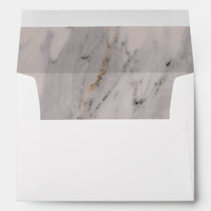 Enveloppe Motif moderne en marbre noir gris rose
