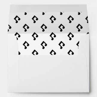 Enveloppe Motif Music Note