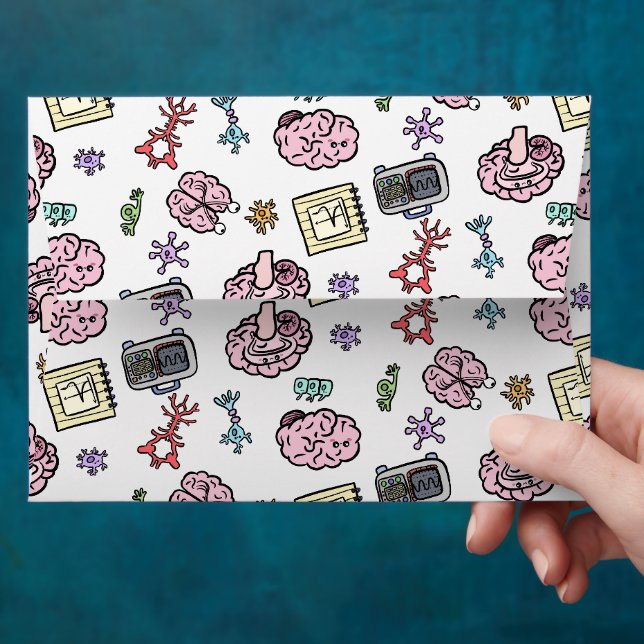 Enveloppe Motif Neuroscience mignon (Hand)
