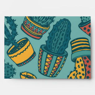 Enveloppe motif plante