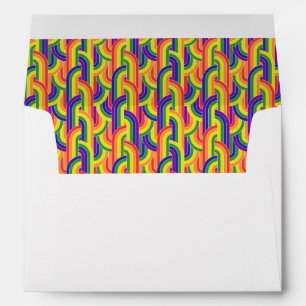 Enveloppe Motif Rainbow moderne