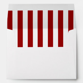Enveloppe Motif Red White Stripes