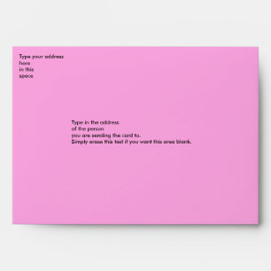 Enveloppe Motif rose - rose foncé