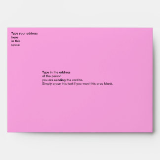 Enveloppe Motif rose - rose foncé