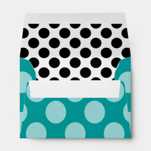 Enveloppe Motif sans couture de points blancs transp. + votr