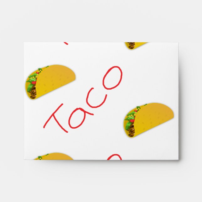 Enveloppe Motif Taco sur (Devant)