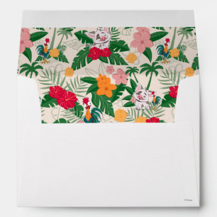 Enveloppe Motif tropical de Pua et Heihei