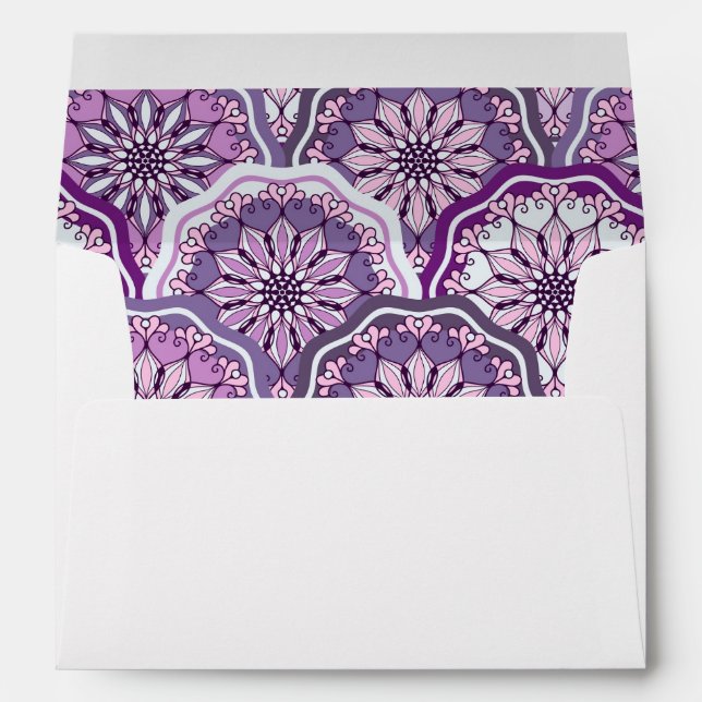 Enveloppe Motif Vintage (Dos (Bas))