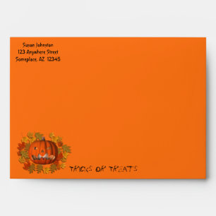 Enveloppe moyenne Jack-o'-lantern Halloween