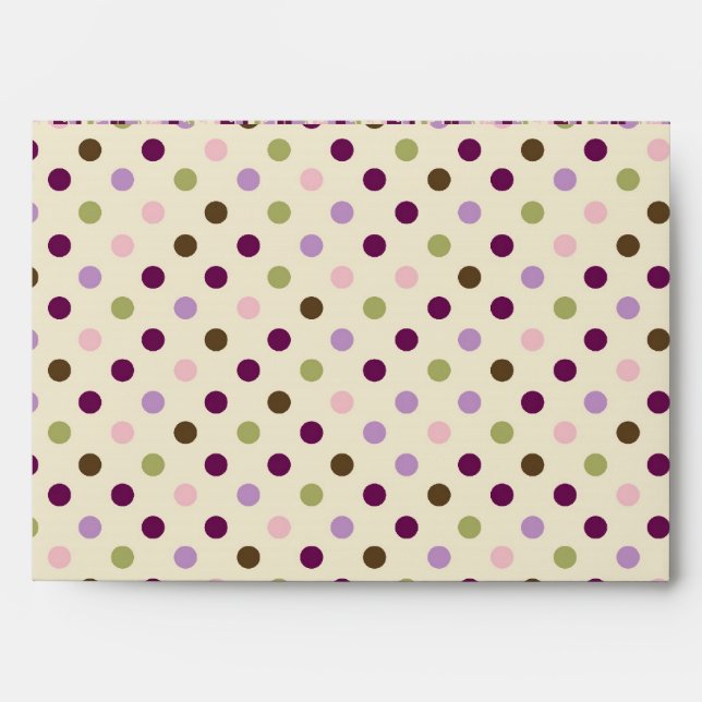 Enveloppe Mulberry Dot A7 (Devant)