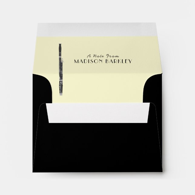 Enveloppe Musicien de basson professeur de musique Woodwind (Dos (Bas))