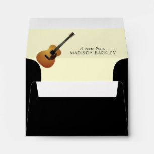 Enveloppe Musicien de guitare acoustique professeur de musiq