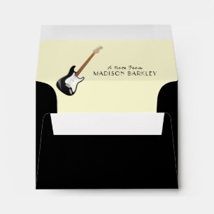 Enveloppe Musicien de guitare électrique professeur de musi