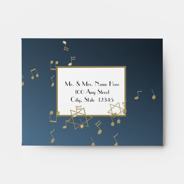 Enveloppe Musique dans l'air (Devant)