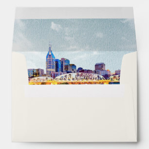 Enveloppe NASHVILLE Tennessee Skyline Destination