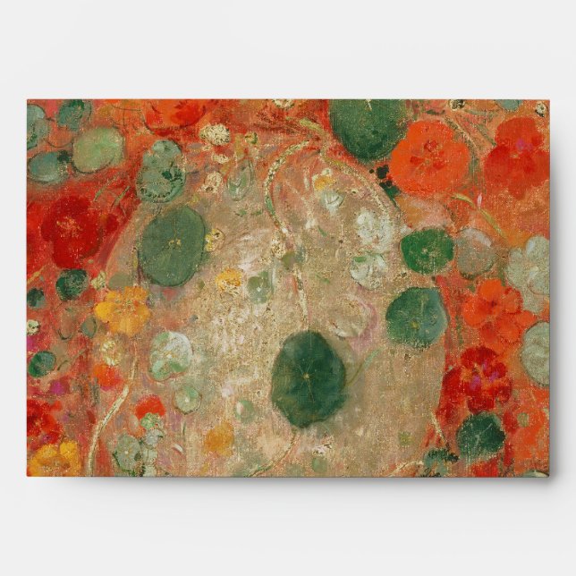 Enveloppe Nasturtiums par Odilon Redon (Devant)