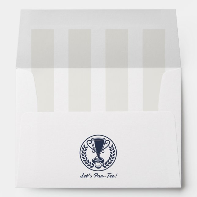 Enveloppe Navy, White & Cloud Dancer Préparation de Golf Cla (Dos (Bas))