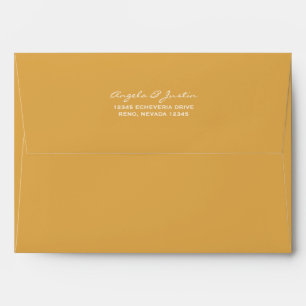 Enveloppe Nid d'abeilles d'or solide