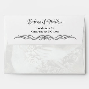 Enveloppe N'importe quel événement Angel & Calligraphie Roug