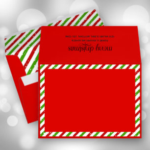 Enveloppe Noël Grèves Red Holiday