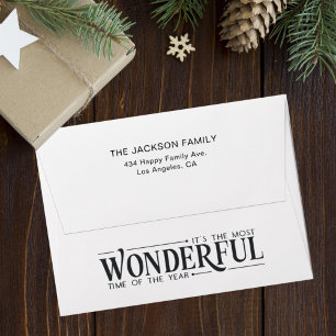 Enveloppe Noël le plus merveilleux