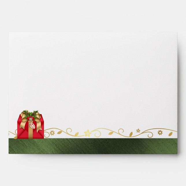 Enveloppe Noël présent (Devant)
