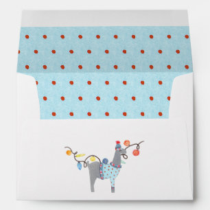 Enveloppe Noël sur le thème de Llama