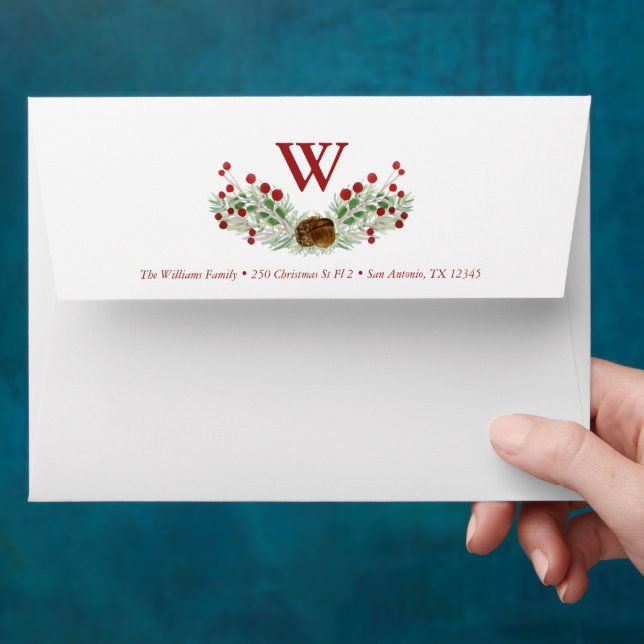 Enveloppe Noël Vacances sur mesure (Hand)