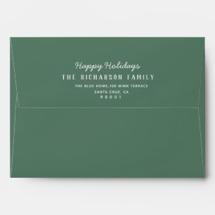 Enveloppe Noël vert