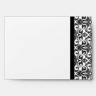 Enveloppe Noir avec Pink Passion Damas