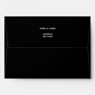 Enveloppe Noir classique