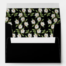 Noir classique avec Mariage Camellia blanc