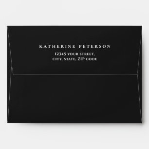 Enveloppe noire Anthrazit solide