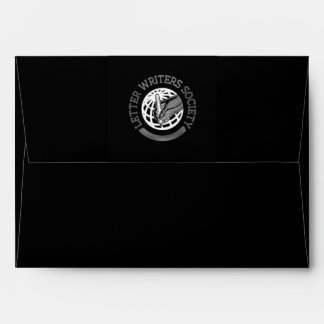 Enveloppe noire de la Société des écrivains de let
