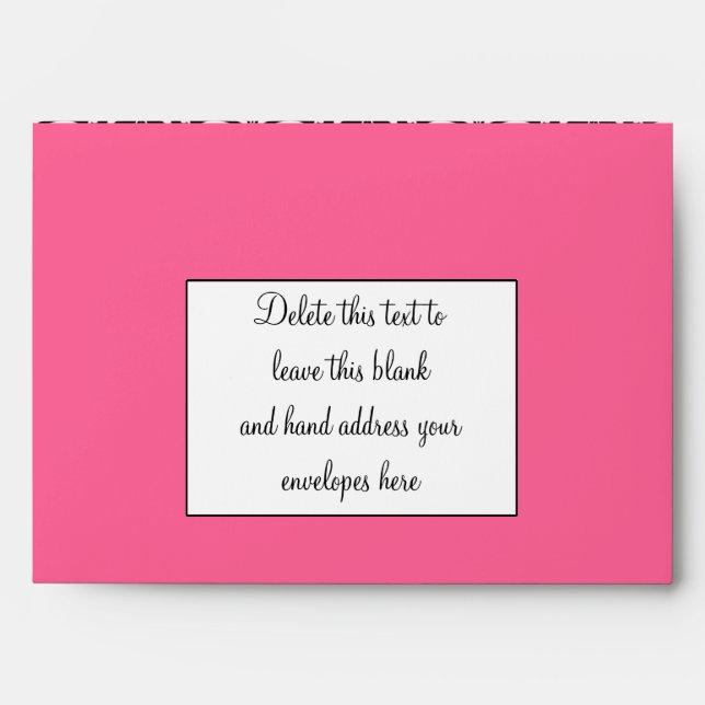 Enveloppe noire d'invitation de mariage damassé de (Devant)