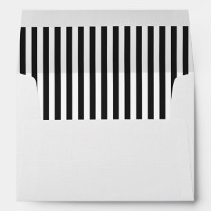 Enveloppe noire et blanche
