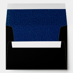 Enveloppe noire et bleue