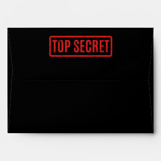 Enveloppe Noire Stamped Top Secret