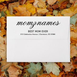 Enveloppe Nom de la calligraphie personnalisée de la meilleu