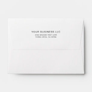 Enveloppe Nom d'entreprise moderne Adresse de retour