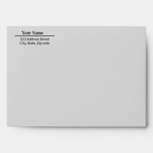 Enveloppe Nom minimal simple moderne Adresse postale