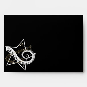 Enveloppe Notes d'or d'une star de la musique
