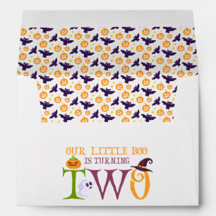 Enveloppe Notre Petit Boo Turner Deux, Halloween 2e Annivers