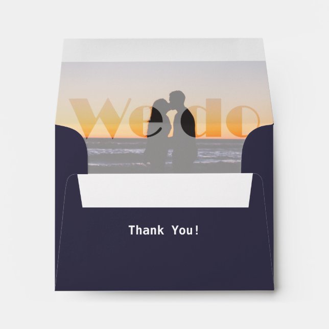 Enveloppe Nous le faisons - Mariage d'été - RSVP (Dos (Bas))